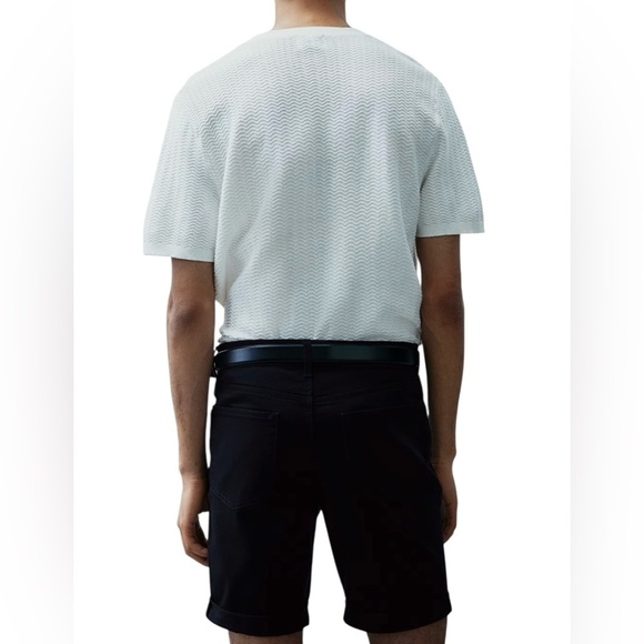 NWT, H&M, Men's Slim Fit Cotton Twisted Shorts, Size 31, Dark Gray - Picture 9 of 10